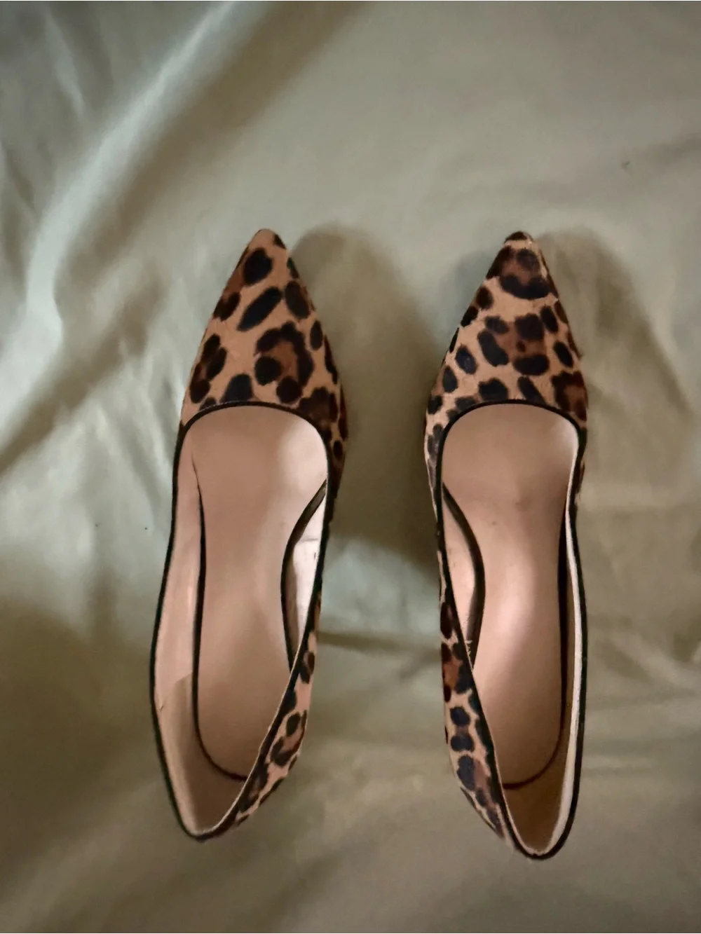 Nine West Leopard-Print Pointed Toe Pumps - Brown/Black